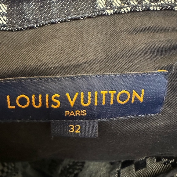 Louis Vuitton Denim Distorted Damier Print Jeans - Picture 6 of 16